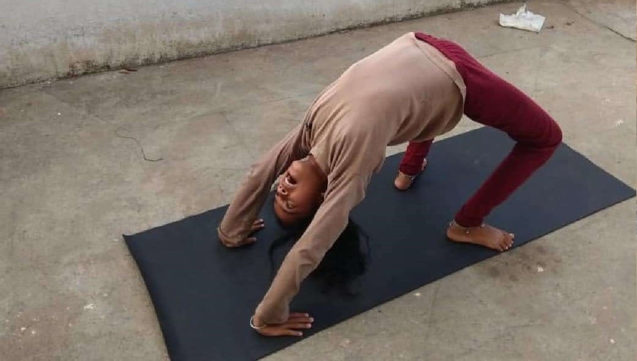 Chakrasana - Performed by child from Inapura, Tumkur