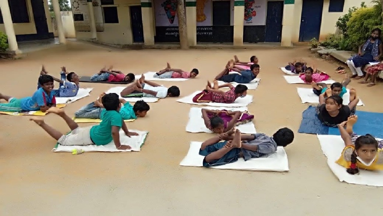 Children doing Yoga