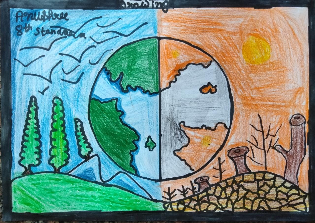 Creative activity by children on World Environment day